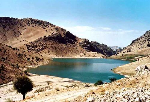 Moor Zard Zilaei Lake in Lordegan