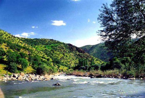 Atrak River in Ghoochan
