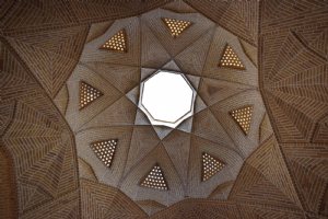 A dome of the Shah Abbassi caravanserai - Maybod
