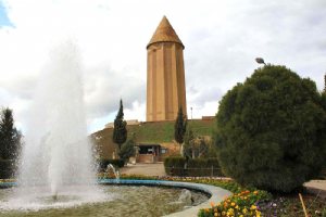 Gonbad-e Qabus tower in Gonbad Kavoos