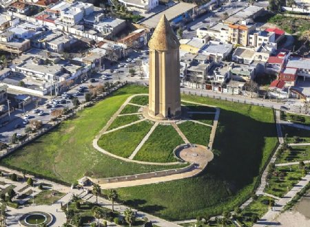 Gonbad-e Qabus tower in Gonbad Kavoos