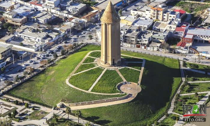 Gonbad-e Qabus tower in Gonbad Kavoos