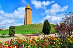 Gonbad-e Qabus tower in Gonbad Kavoos