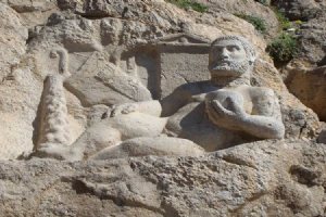 Statue of Hercules in Behistun - Harsin