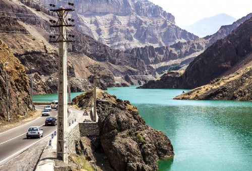 Amir Kabir Dam Lake in Karaj