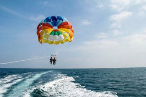 Parasailing in Kish Island