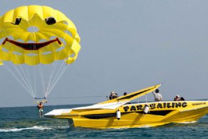 Parasailing in Kish Island