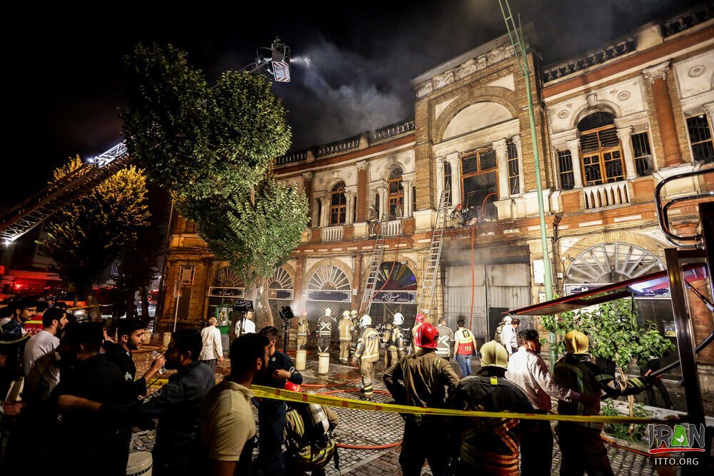 آتش سوزی میدان حسن آباد,hasanabad fire, fire in hassan abad square,tehran fire