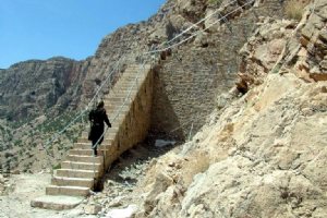 Shapur cave in Tang-e Chogan - Kazerun - Fars Province