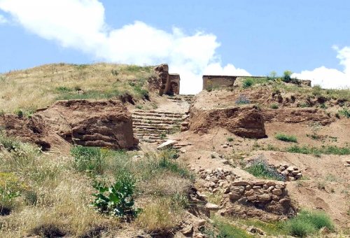 Zivieh Archaeological Hill (Ziviyeh Castle) in Saqez