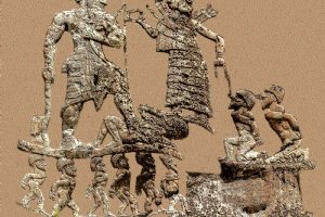 Anubanini rock relief - Sarpol-e Zahab