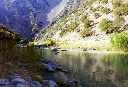 Zamkan River in Paveh (Oramanat)