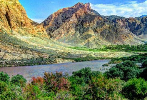 Aras River in Maku