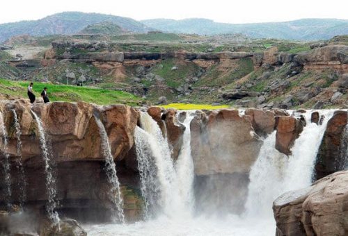 Afrineh Waterfall in Pol-e-Dokhtar