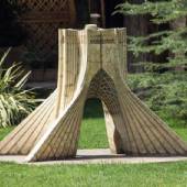 Azadi Tower Scale model in Iranian Art Museum Garden