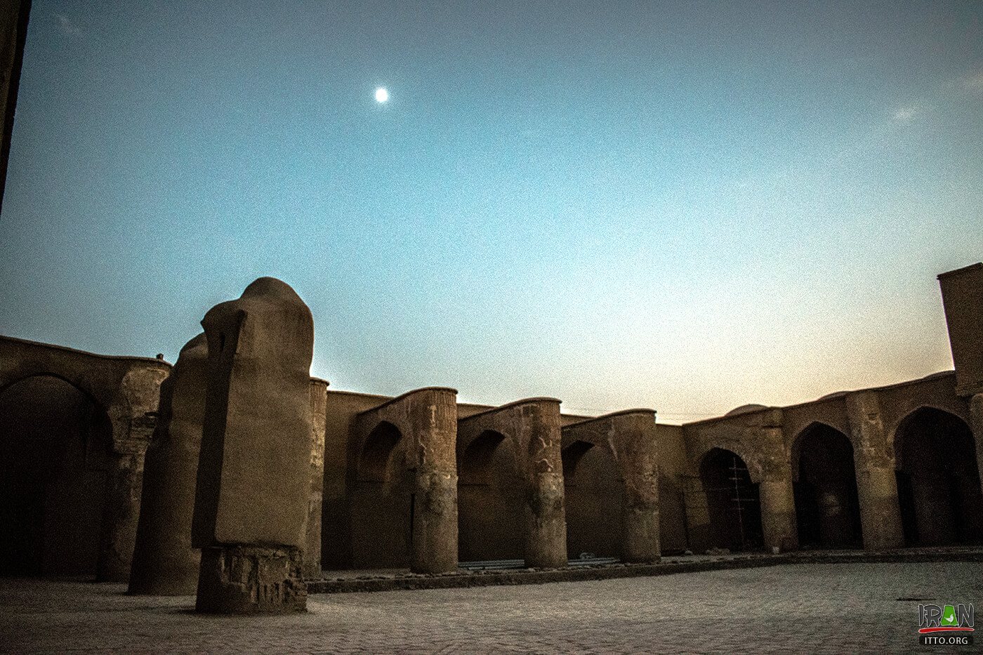 Tarikhaneh Temple was built with the Sasanian Architectural Style. Also, you will see the Parthian brickwork in this mosque.