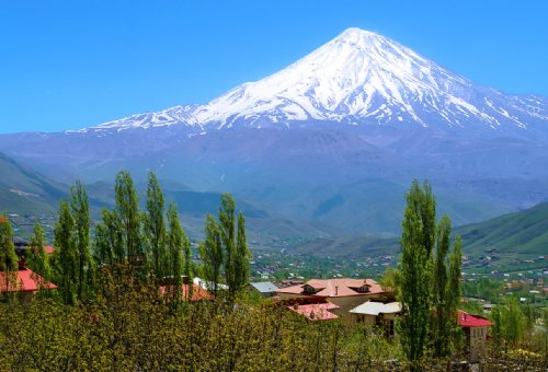 Mount Damavand in Damavand