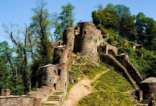 Rudkhan Castle (Ghaleh Roodkhan) in Fooman