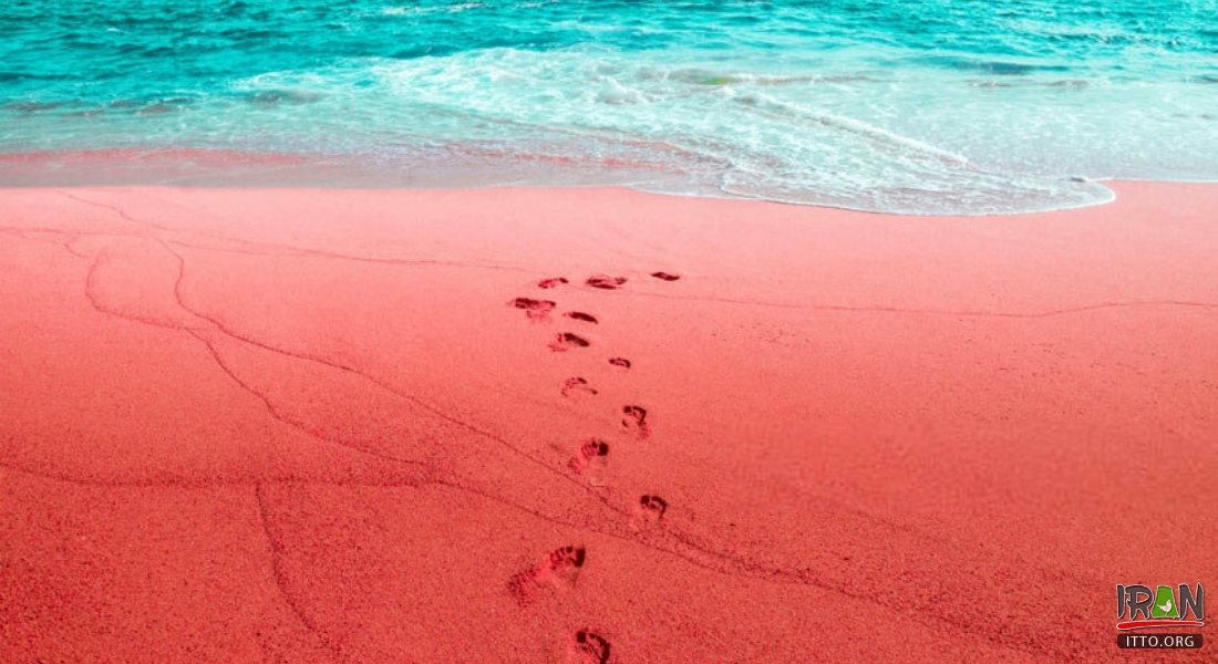 Silver and Red Beach of Hormuz island persian gulf