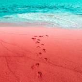 Silver and Red Beach of Hormuz