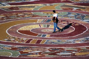 World's largest soil carpet - Hormoz Island - Persian Gulf