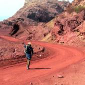 Silver and Red Beach of Hormuz