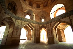 Inside of Agha Agha Bozorg Mosque and School - Kashan