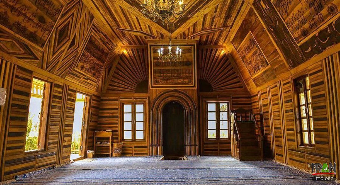 Inside Choobin Mosque near Nishabur