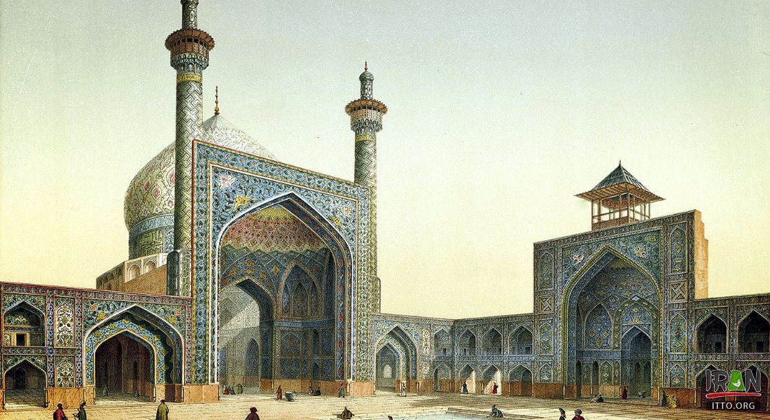 Imam Mosque (Shah Mosque) - View of the courtyard