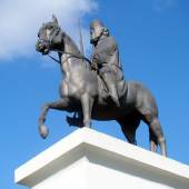 Mirza Kouchak Khan sculpture - Rasht Municipality Square - Gilan Province