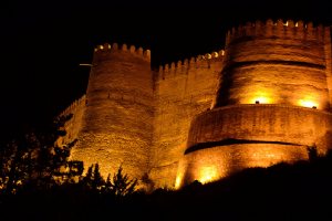 Night view of Falakol Aflaak Castle - Khoramabad