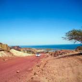 Silver and Red Beach of Hormuz