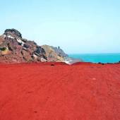 Silver and Red Beach of Hormuz