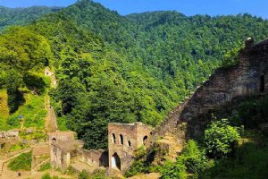 Rudkhan Castle (Ghaleh Roodkhan) near Fooman