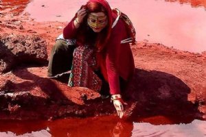 Silver and Red Beach of Hormuz