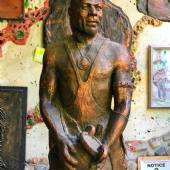 Gholamreza Takhti Sculpture - Vaziri Caved Museum