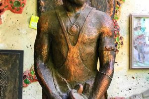 Gholamreza Takhti Sculpture - Vaziri Caved Museum