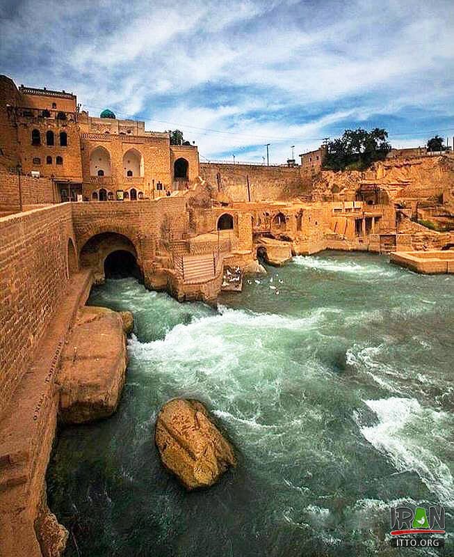 PHOTO Shushtar Historical Hydraulic System Khuzestan Province (Nima