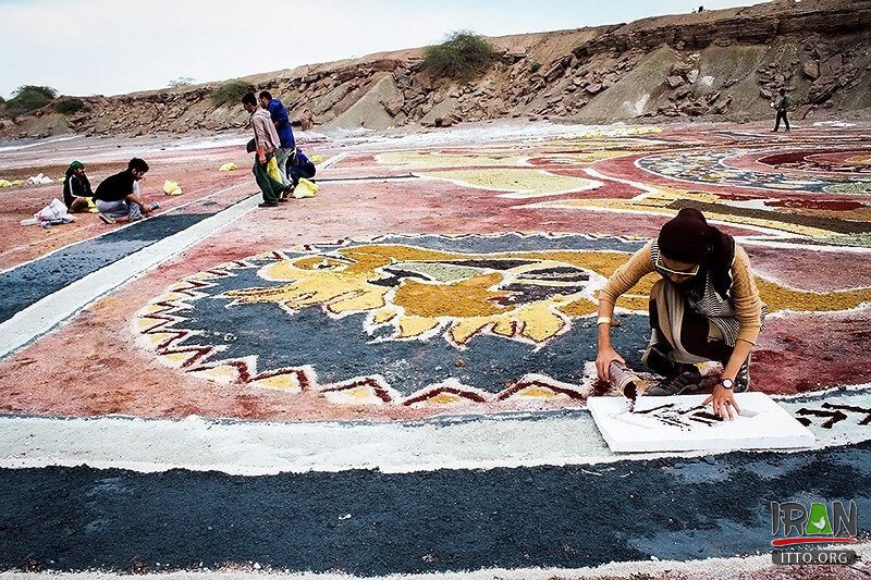 Hormoz Sand Carpets,فرش ماسه ای هرمز,فرش خاکی جزیره هرمز,بزرگترین فرش ماسه ای جهان,خلیج فارس,هرمزگان,جزیره هرمز,تنگه هرمز,hormuz island,hormoz island,persian gulf,hormozgan,hormuzgan