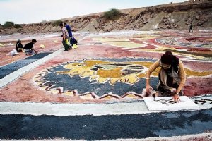 World's largest soil carpet - Hormoz Island - Persian Gulf