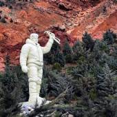 Statue of Azim Gheychisaz - Eynali Mountain - Tabriz