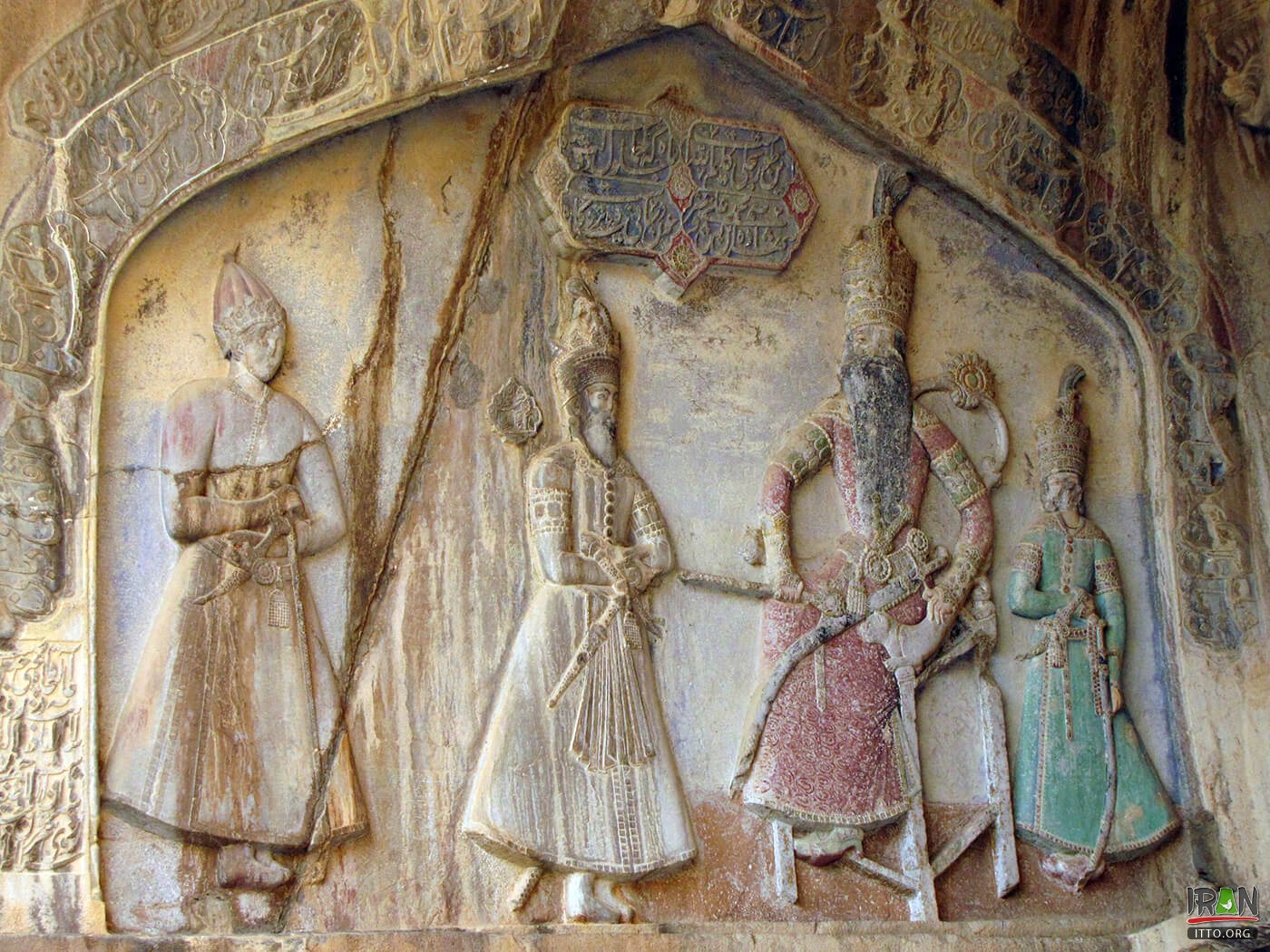 Taq-e Bostan,Tagh Bostan,Arch of the Garden,Taq-e-Bostan Engraving,تاق بستان,طاق بستان,taghebostan,taqebostan,taagh bostan,tagh-e bostan,taqe bostan,taghe bustan,taghe bustan,taaghe bustan,taaqe bostan,taaghebostan,taaqebostan,taaqebustan,kermanshah,kermanshaah,کرمانشاه,میترا,اهورامزدا,ahoramazda,ahuramazda,ardeshir,خسروپرویز,khosroparviz,sassanian,khosro parviz,کتیبه,سنگ نگاره,سنگ نوشته,ساسانیان,فتحعلی شاه,قاجار,کتیبه پهلوی,pahlavi inscription,pahlavi rock relief