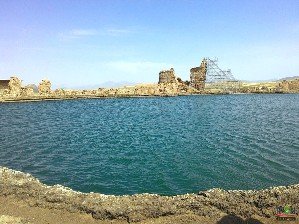 Takht-e Soleyman, Azar Goshnasp Fire Temple, Prison of Solomon, Takhti Soleyman,the Throne of Solomon,تخت سلیمان,آذرگشناسب,آتشکده آذر گشناسب,the Fire of the Warriors,takht soleiman,takhtesoleyman,زندان سلیمان,takaab,takab,تکاب,Zoroastrian fire temple,King Solomon,آتشکده آذرگشنسپ