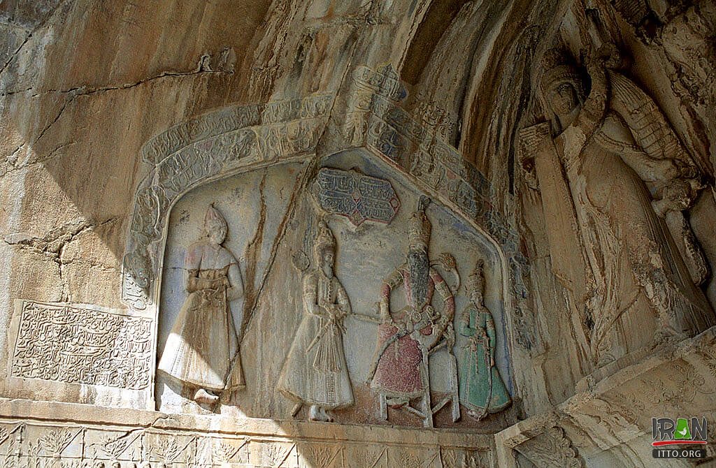 Taq-e Bostan,Tagh Bostan,Arch of the Garden,Taq-e-Bostan Engraving,تاق بستان,طاق بستان,taghebostan,taqebostan,taagh bostan,tagh-e bostan,taqe bostan,taghe bustan,taghe bustan,taaghe bustan,taaqe bostan,taaghebostan,taaqebostan,taaqebustan,kermanshah,kermanshaah,کرمانشاه,میترا,اهورامزدا,ahoramazda,ahuramazda,ardeshir,خسروپرویز,khosroparviz,sassanian,khosro parviz,کتیبه,سنگ نگاره,سنگ نوشته,ساسانیان,فتحعلی شاه,قاجار,کتیبه پهلوی,pahlavi inscription,pahlavi rock relief