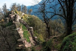 Rudkhan Castle (Ghaleh Roodkhan) near Fooman