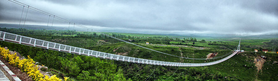 tallest suspension bridge in Meshgin shahr